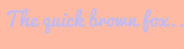 Image with Font Color BDBCF9 and Background Color FFBBA2